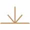 Ekena Millwork Saratoga Timber Gable Bracket, Western Red Cedar, 96"W x 56"H x 1 1/2"D x 3 1/2"F, 14/12 Pitch GBW096X56X0204SAR00SWR - alternate 1
